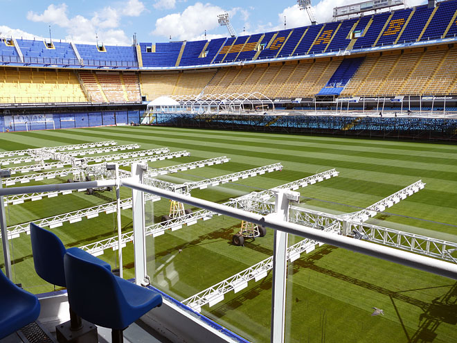 Das Stadion „La Bombonera“ der „Boca Juniors“ in Buenos Aires Buenos Aires in Argentinien