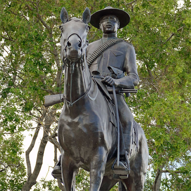 Monument der North-West Mounted Police, den sogenannten Mounties, in Calgary