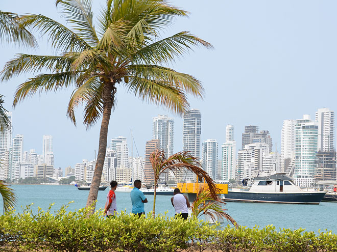Von Panama City im kolumbianischen Cartagena angekommen Cartagena in Kolumbien