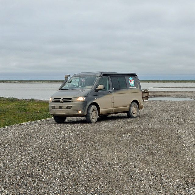 Deadhorse am Rand von Prudhoe Bay in Alaska