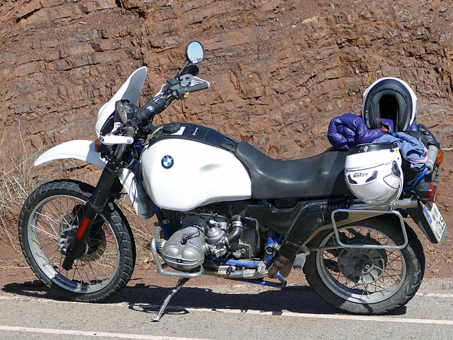 Unsere alte BMW R80 GS