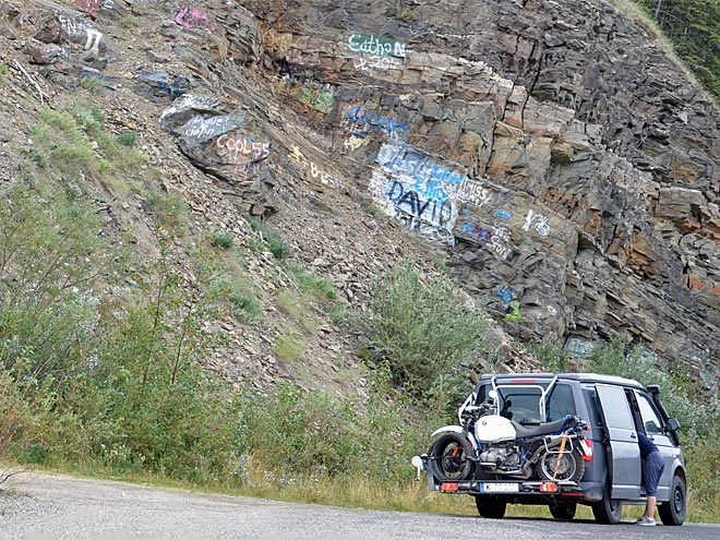 Unterwegs von Tok nach Fairbanks in Alaska Von Tok nach Fairbanks in Alaska