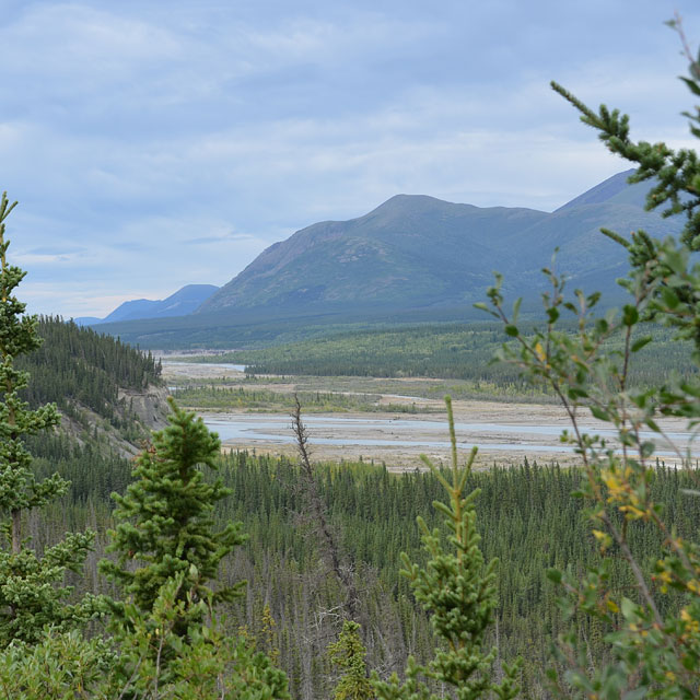 Kluane Lake im kanadischen Yukon