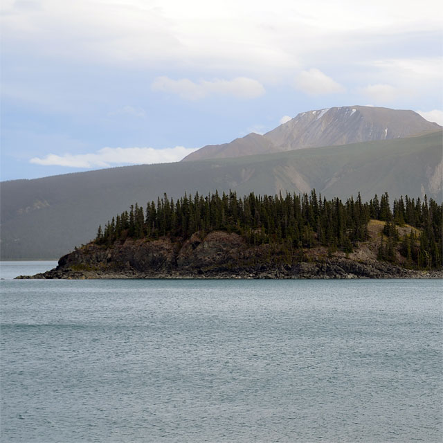 Kluane Lake im kanadischen Yukon
