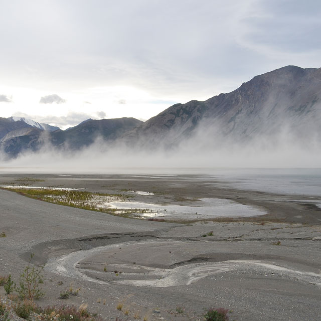 Kluane Lake im kanadischen Yukon