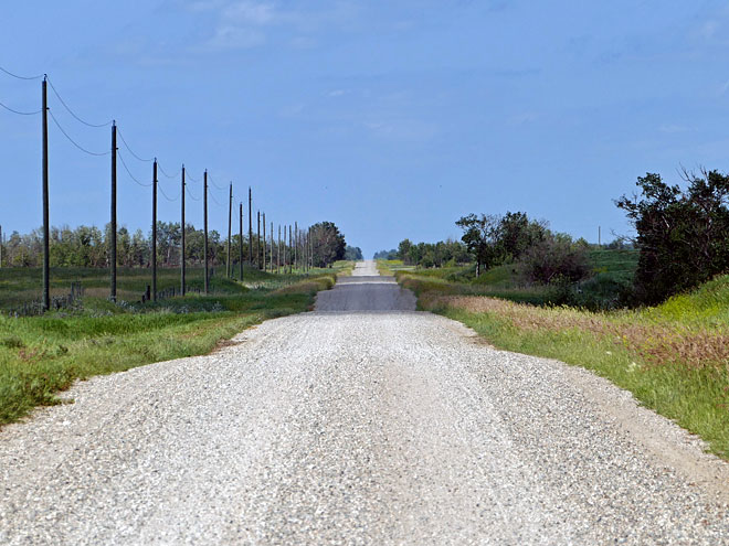 Fahrt nach Indian Head in der kanadischen Provinz Saskatchewan Indian Head