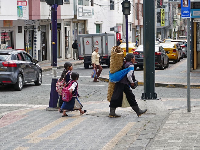 Von San Miguel nach Otavalo in Ecuador Otavalo in Ecuador