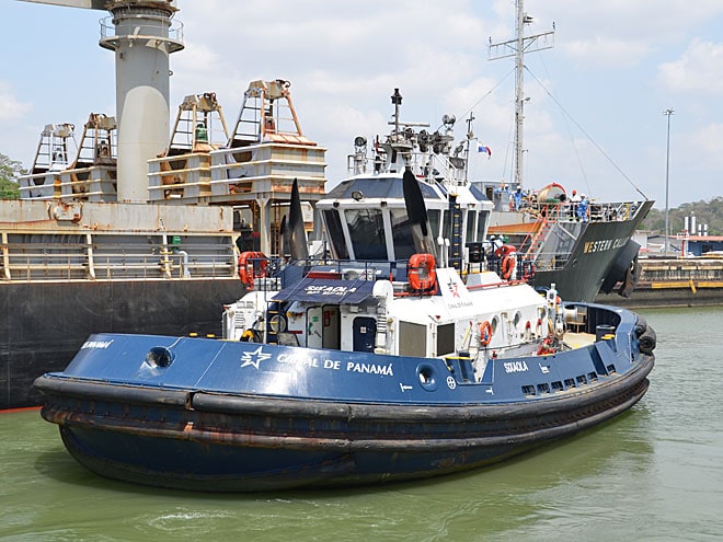 Panama City und der Panama-Kanal Panama City