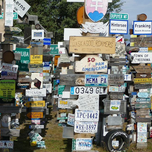 Sign Forest Park in Watson Lake