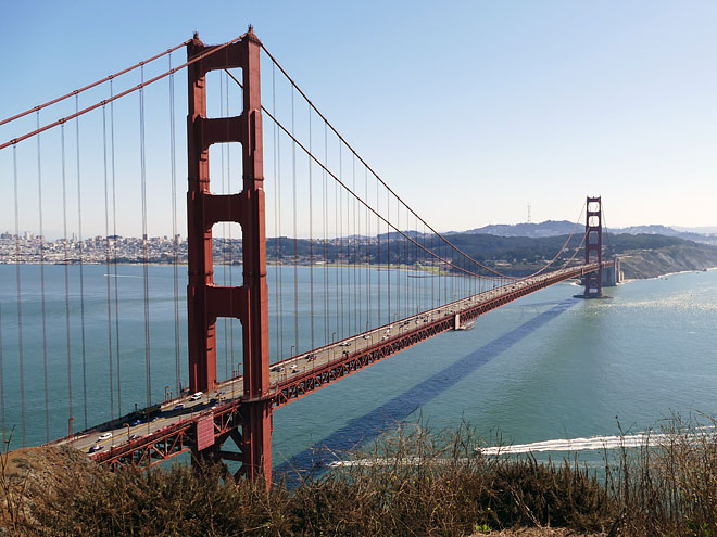 Unterwegs von Fort Bragg nach San Francisco in Kalifornien San Francisco