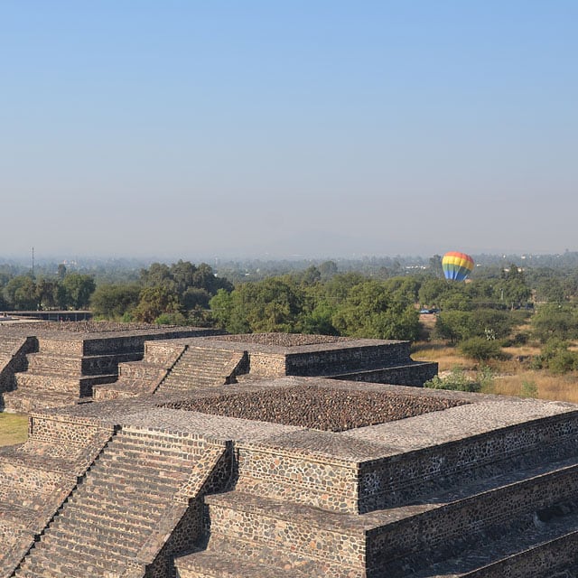 Pyramidenanlage in Teotihuacán