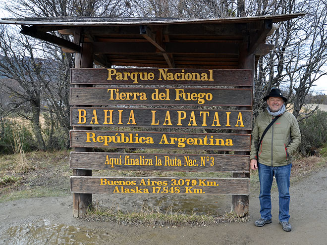 Von Onaisin nach Ushuaia in der Provinz Tierra del Fuego in Argentinien Ushuaia in Tierra del Fuego in Argentinien