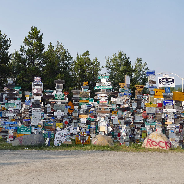 Sign Post Forrest in Watson Lake