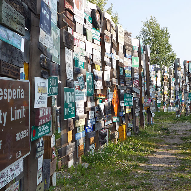 Sign Post Forrest in Watson Lake