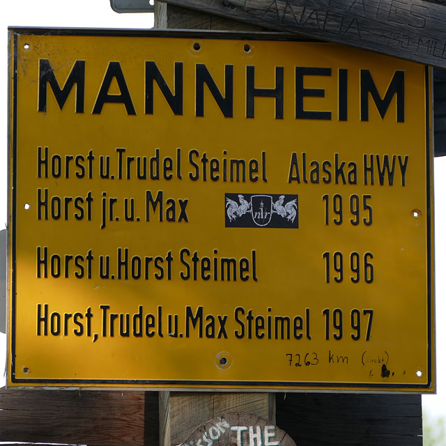 Sign Post Forrest in Watson Lake