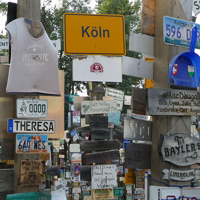 Sign Post Forrest in Watson Lake